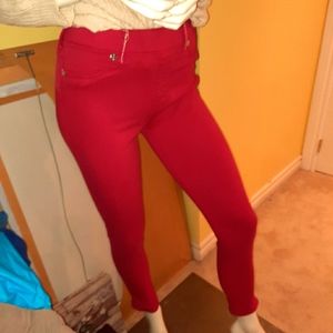 True Religion Red Stretchy Jeans
